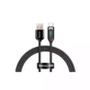 Baseus CASX02111 (1 Meter) USB Type A to Type C Display Fast Charging Data Cable Black 66W