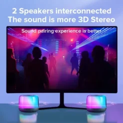 JOYROOM JR-ML03 Transparent RGB Bluetooth Wireless Speaker