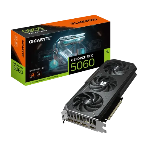 GIGABYTE GeForce RTX 5060 GAMING OC 8G GDDR7 Graphics Card